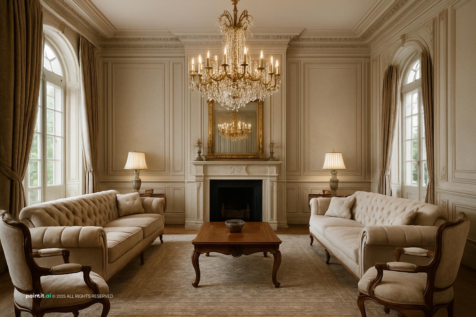 Luxury Classic Living Room - Elegant Design Inspiration | Paintit.ai - 27