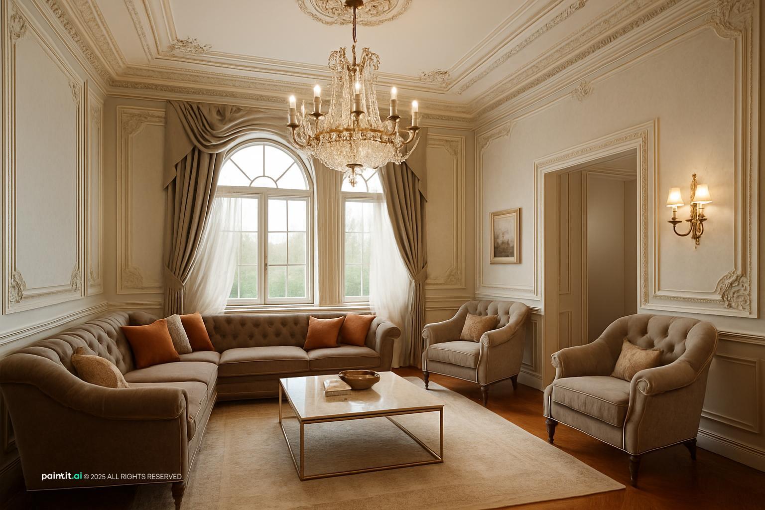 Luxury Neoclassical Living Room - Design Inspiration | Paintit.ai - 28