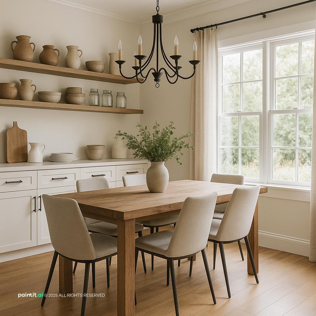 Modern Farmhouse Dining Room 2 for Country Style Interior Design Characteristics