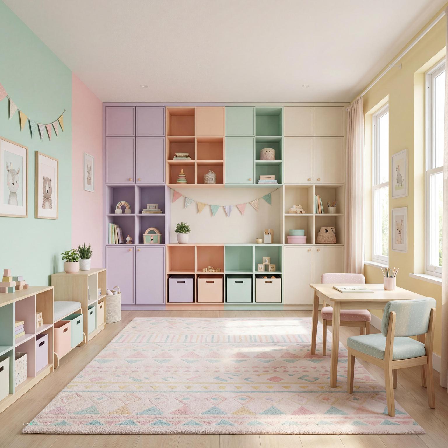 Preschool classroom interior design