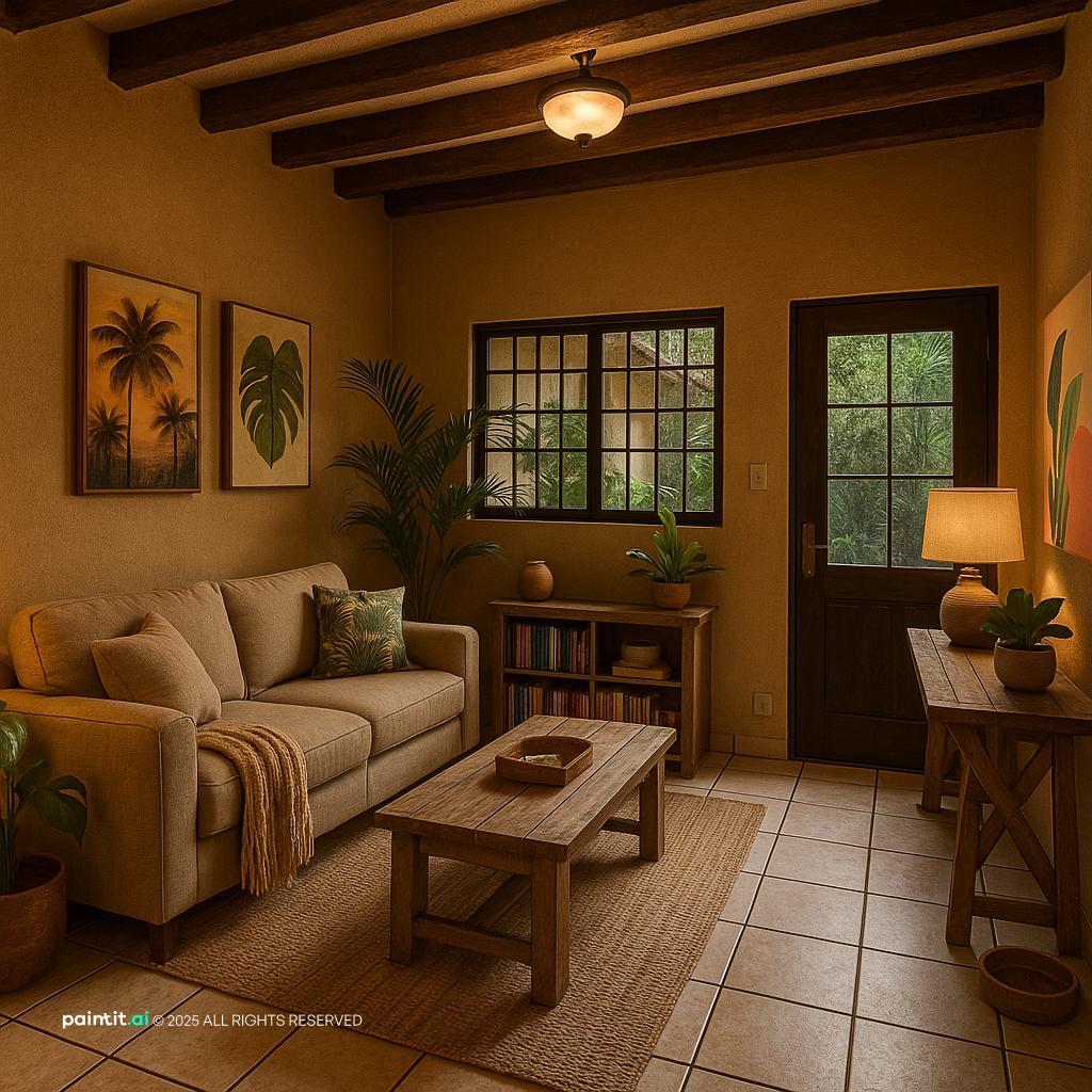 Barndominium Living Room - Rustic Chic Interiors | Paintit.ai - 14