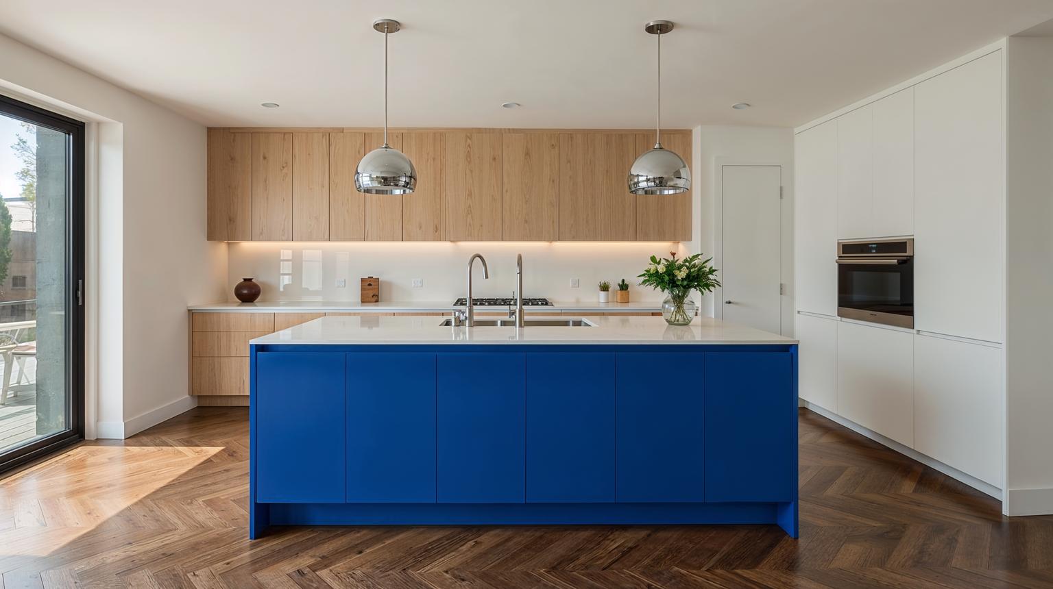 Royal Blue Kitchen Islands