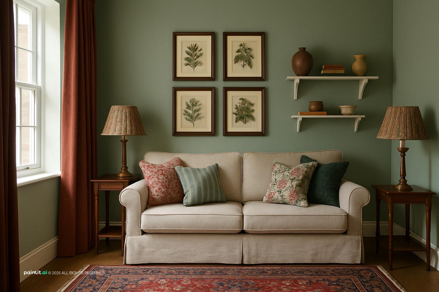 Colonial Living Room - Interior Ideas | Paintit.ai - 16