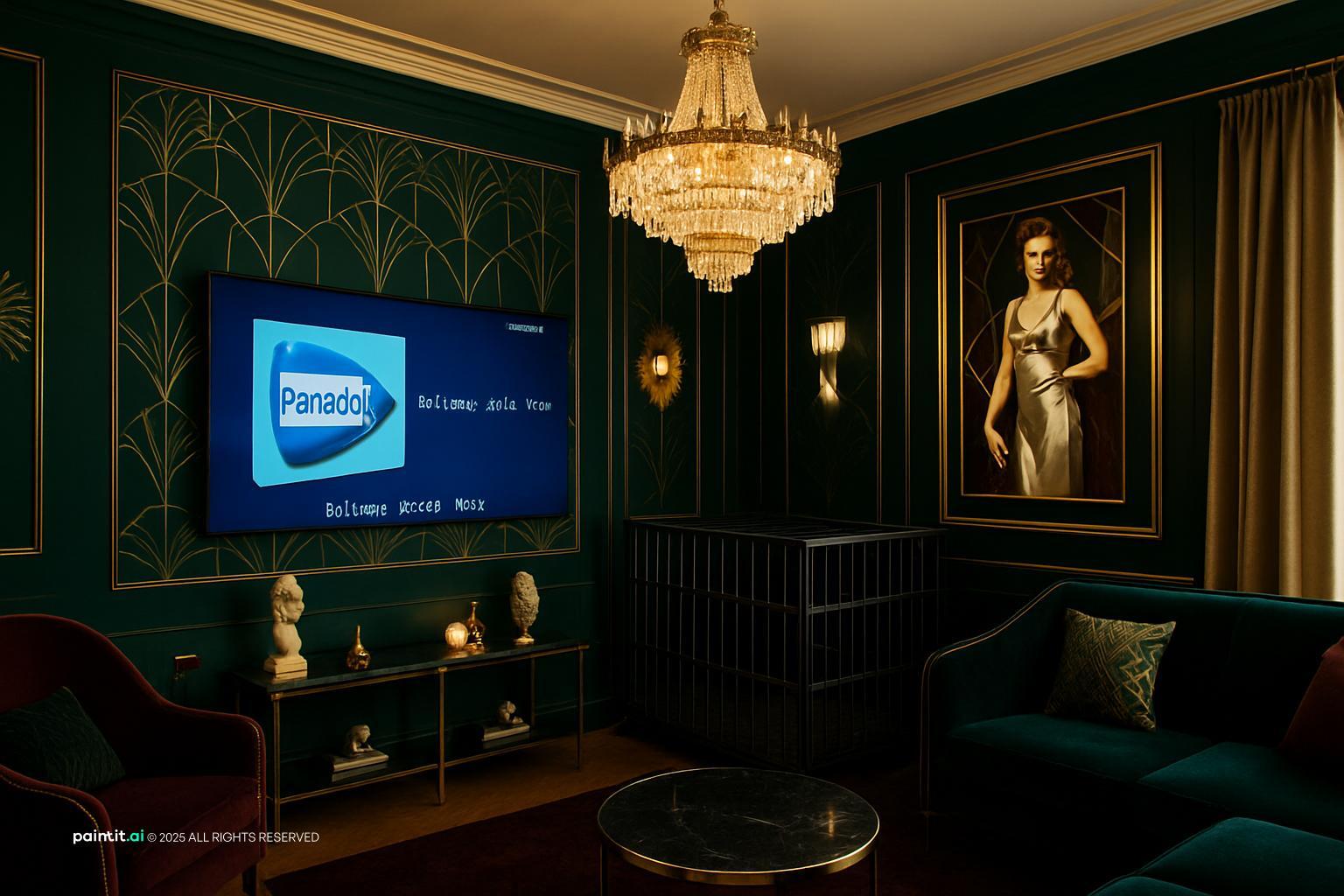 1920s Art Deco Living Room: Interior Design Ideas | Paintit.ai - 4