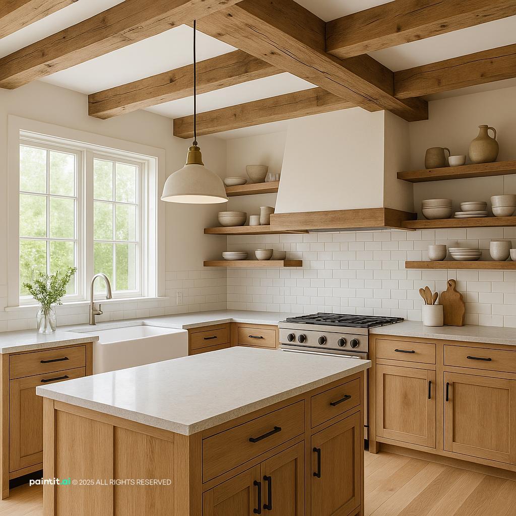 Modern Farmhouse Kitchen 2 for Country Style Interior Design Characteristics