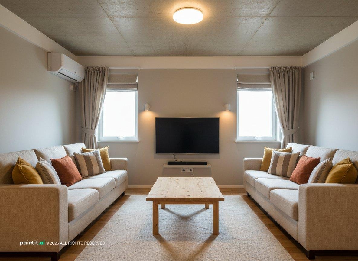 Yellow and Beige Living Room - Design Inspiration | Paintit.ai - 31