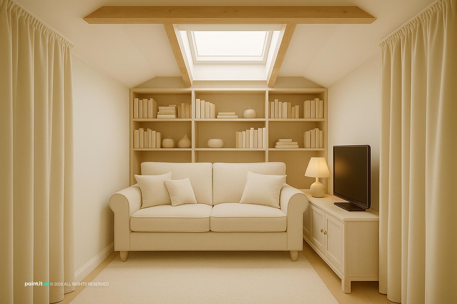 Living Room Library: Elegant Storage Solutions | Paintit.ai - 17