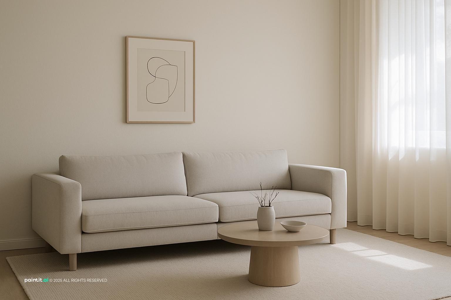 Grey and White Living Room Ideas: Elegant Interiors | Paintit.ai - 10