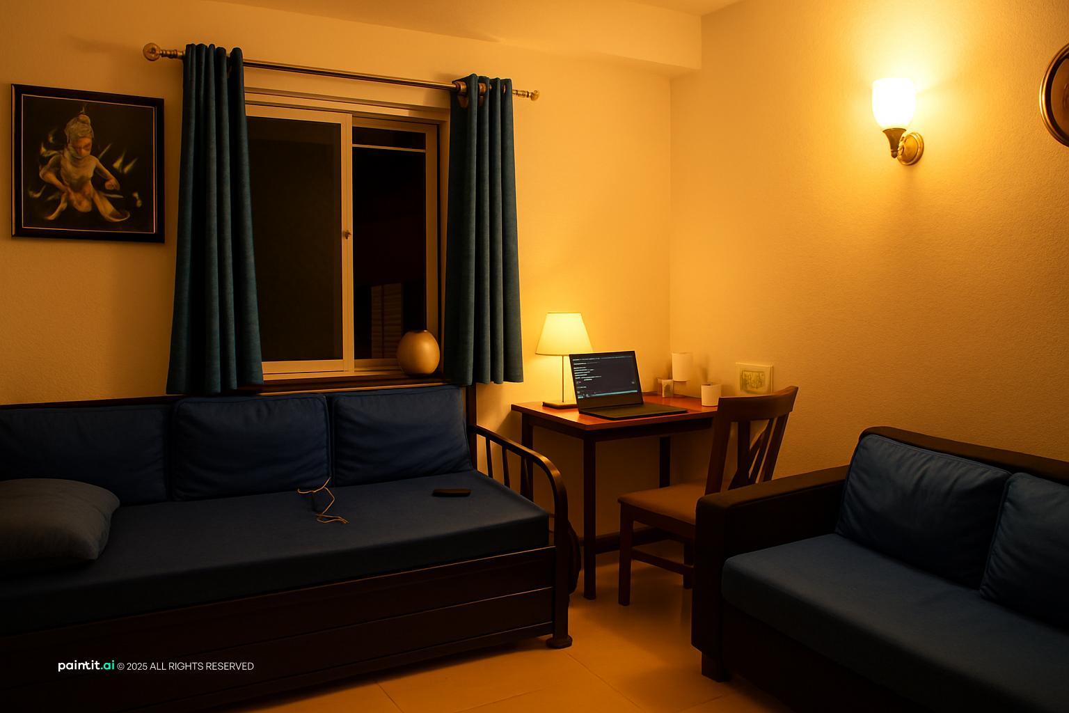 Yellow or White Light for Living Room - Lighting Choices | Paintit.ai - 8