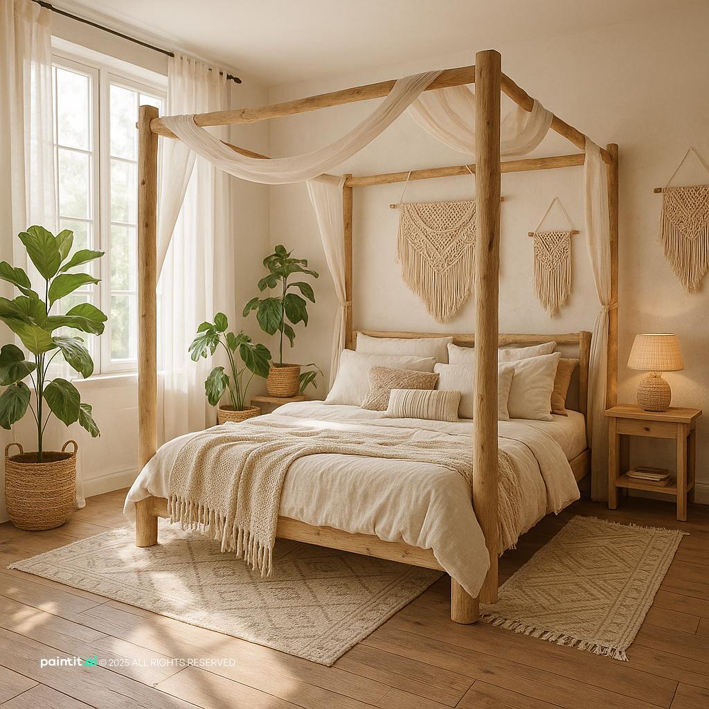 Boho-Chic Bedroom 3 for Bohemian Style Interior Design Characteristics