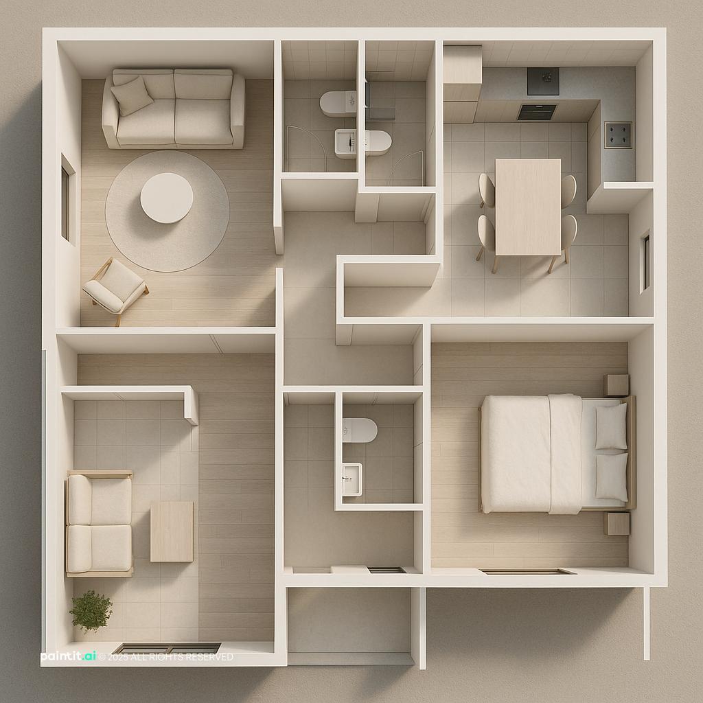 Kitchen and Living Room Ideas - Design Inspiration | Paintit.ai - 23