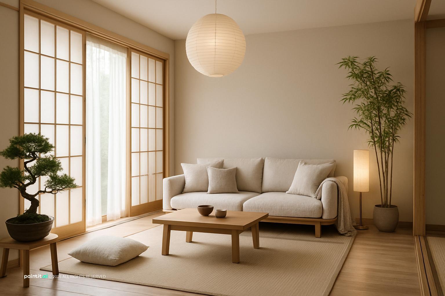 Japandi Living Room Design - Minimalist Style Guide | Paintit.ai - 34
