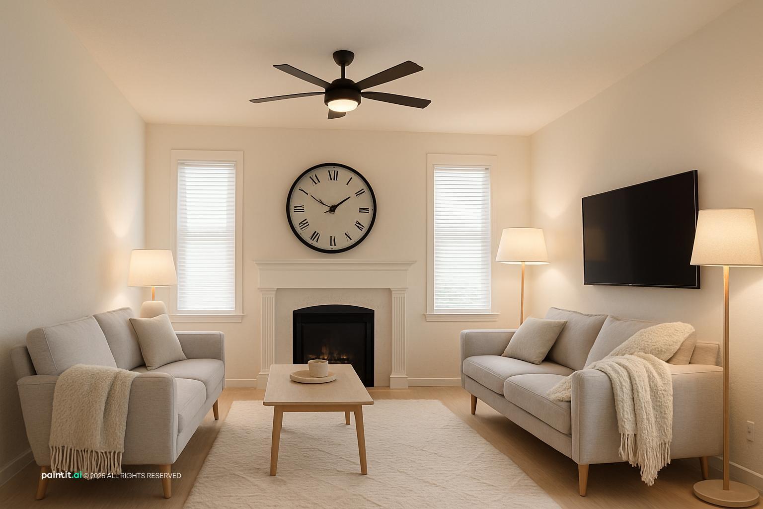 White Shiplap Living Room: Decor Inspiration | Paintit.ai - 22