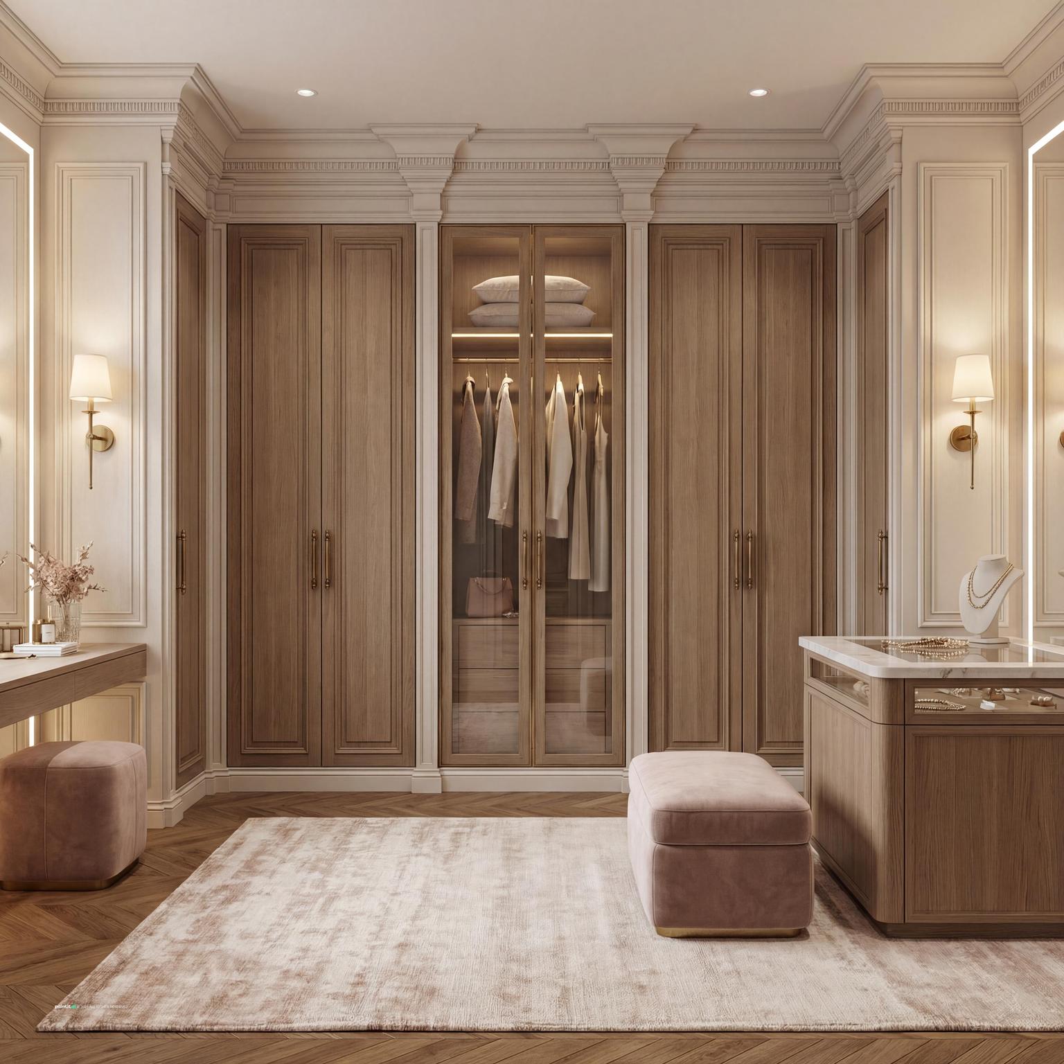 Elegant Neoclassic Bedroom for Neoclassical Style Interior Design
