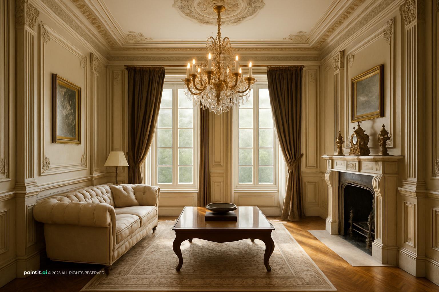 Luxury Neoclassical Living Room - Design Inspiration | Paintit.ai - 39