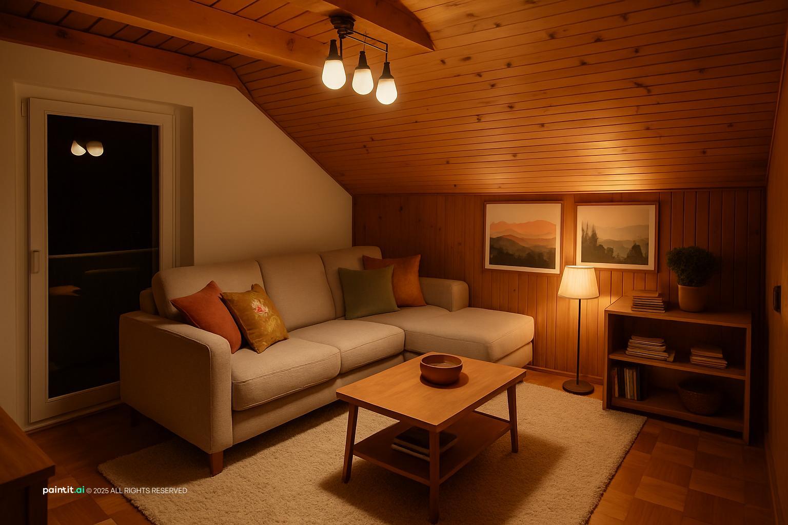 Log Cabin Living Room - Design Ideas | Paintit.ai - 20