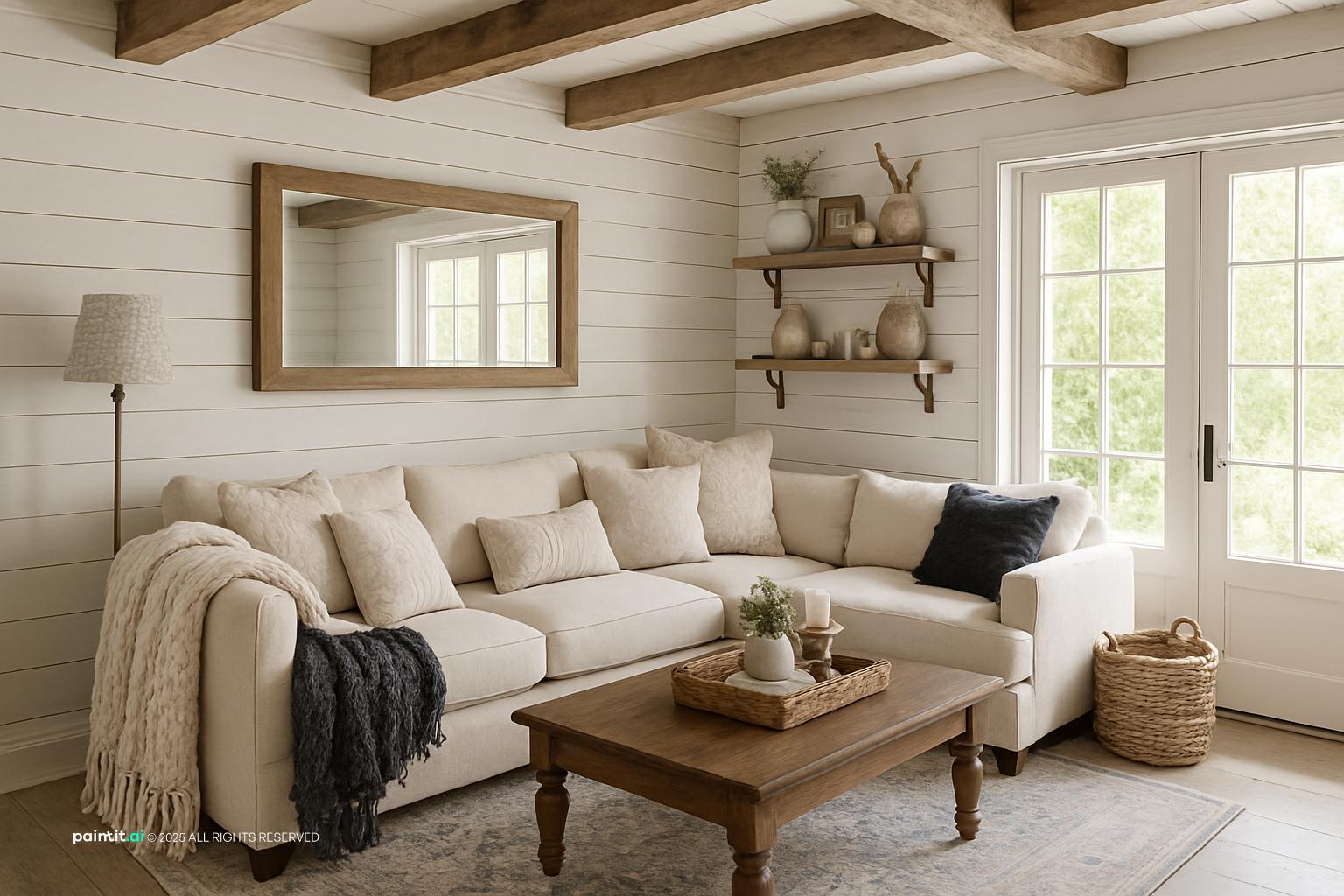 Rustic Farmhouse Farmhouse Living Room Ideas: Decor Concepts | Paintit.ai - 29