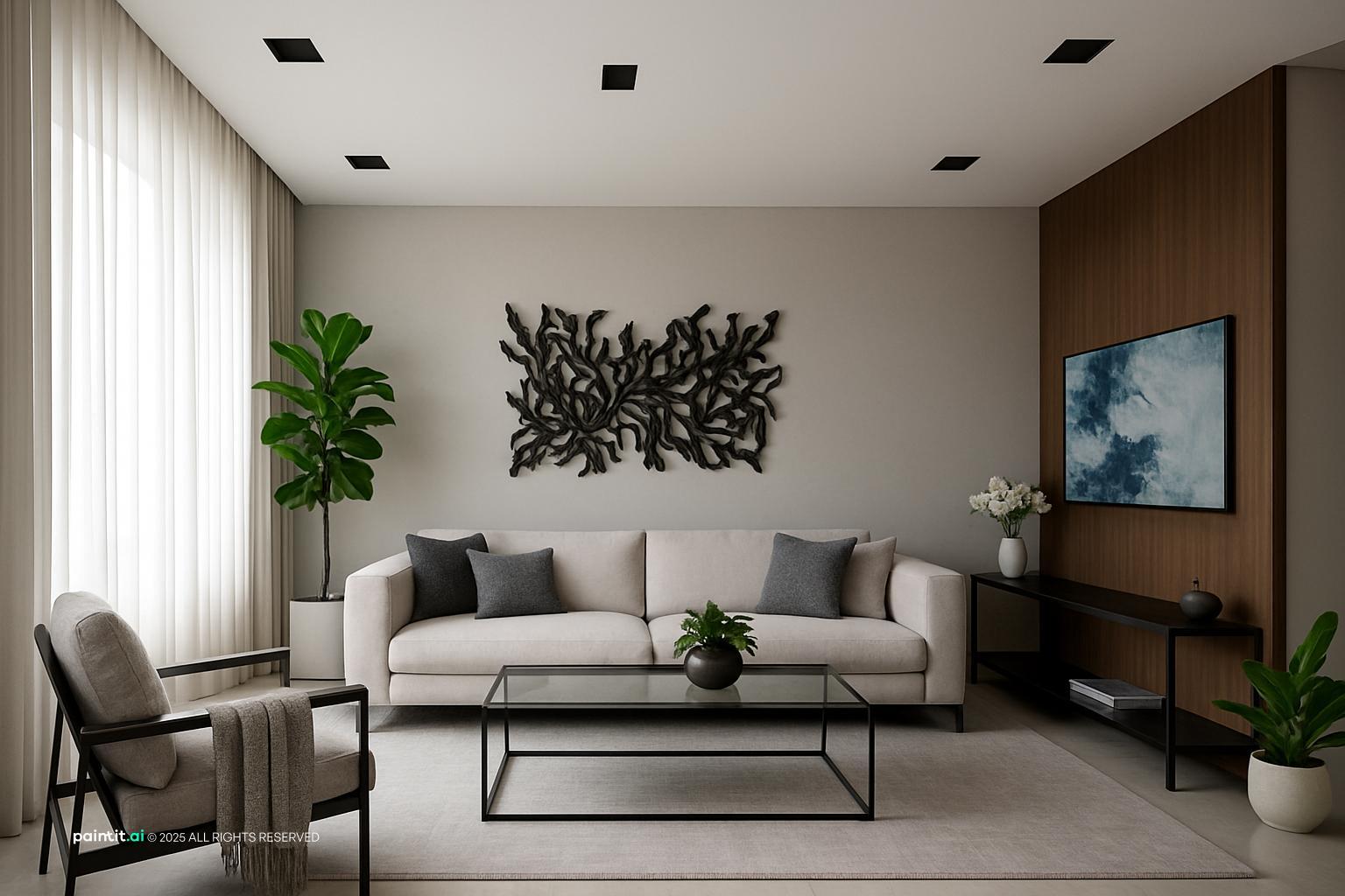 Organic Modern Living Room - Design Inspiration | Paintit.ai - 22