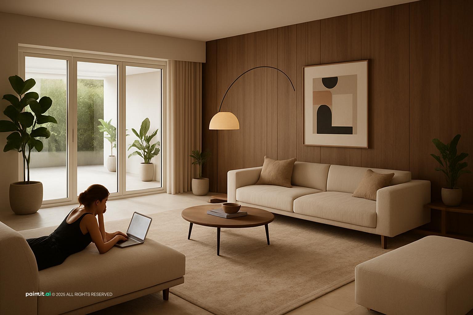 Wood Paneling Living Room Ideas - Design Inspiration | Paintit.ai - 22