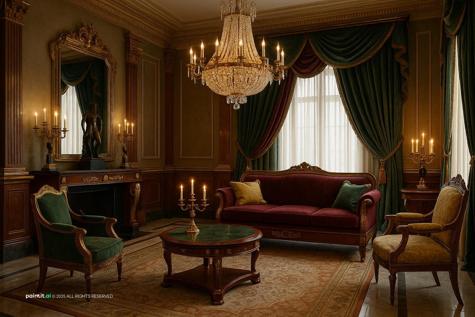 Luxurious Empire-Style for 2025 for Royal Style Interior Design