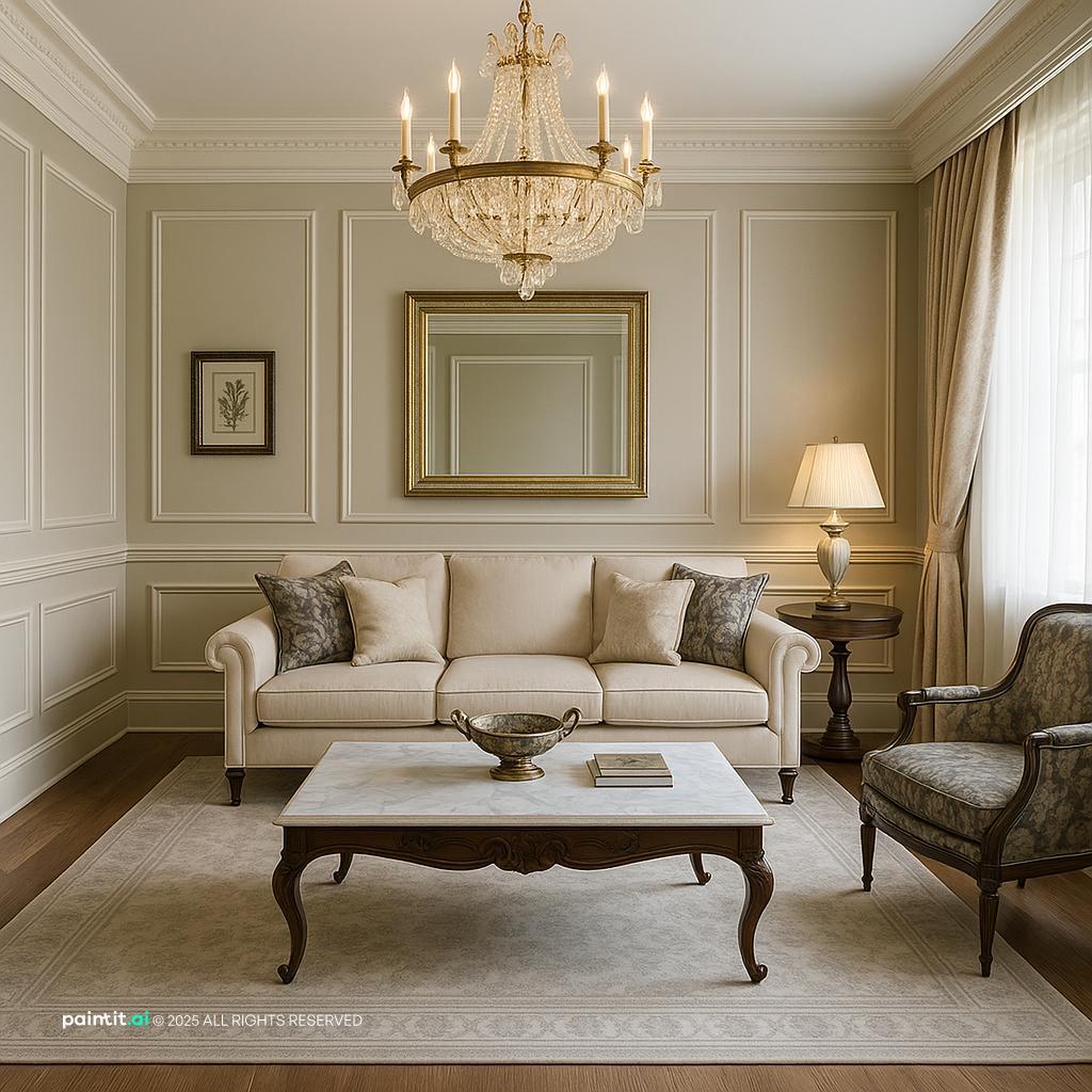 White Marble Living Room - Elegant Design Concepts | Paintit.ai - 33