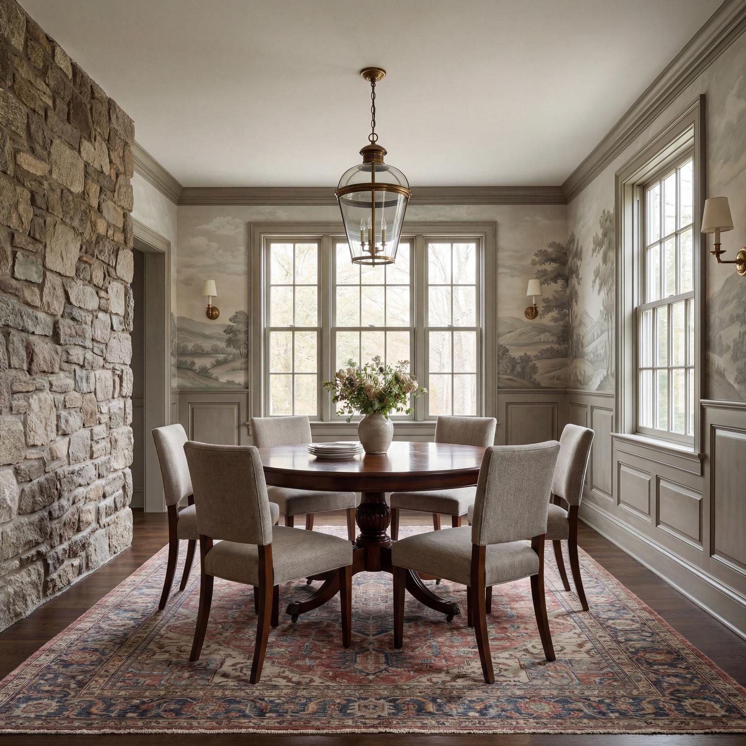 Elegant 1920s Traditional American Dining Room for 1920 Interior Design Style