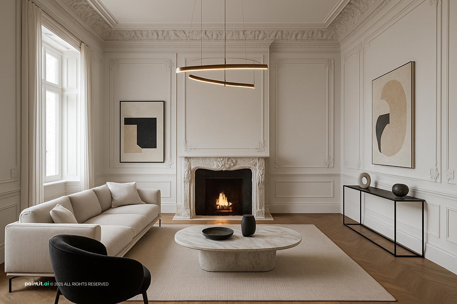 Luxury Neoclassical Living Room - Design Inspiration | Paintit.ai - 29