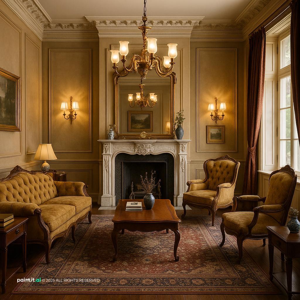 Cozy Dark Living Room: Interior Inspiration | Paintit.ai - 9