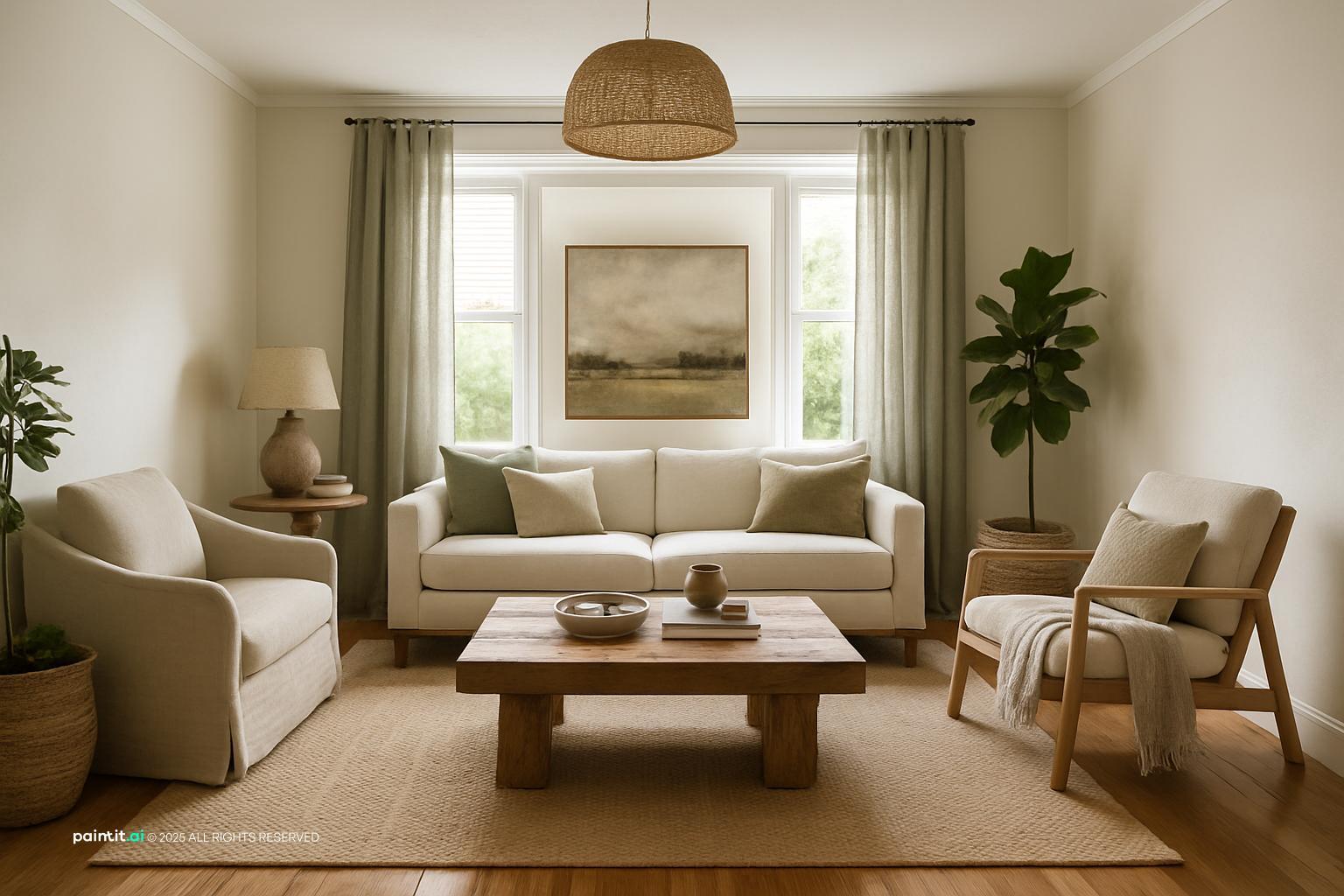 Natural Earthy Living Room Ideas - Organic Decor & Design | Paintit.ai - 32