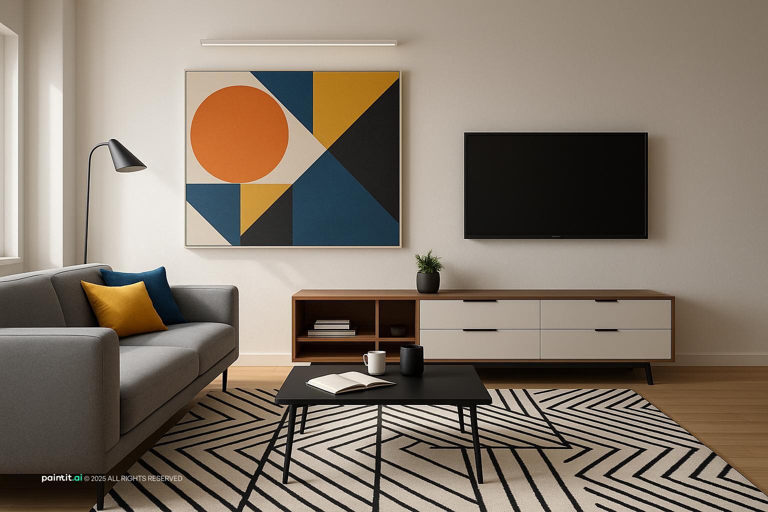 Zebra Living Room - Design Inspiration | Paintit.ai - 3