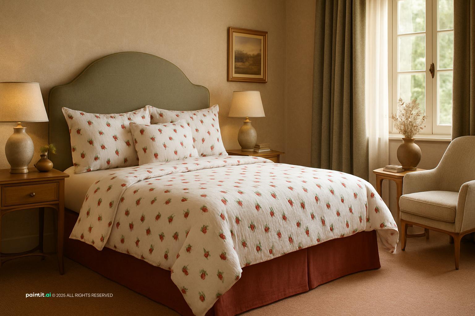Cottage Style Bedroom Variant 2 for Cottage Style Interior Design