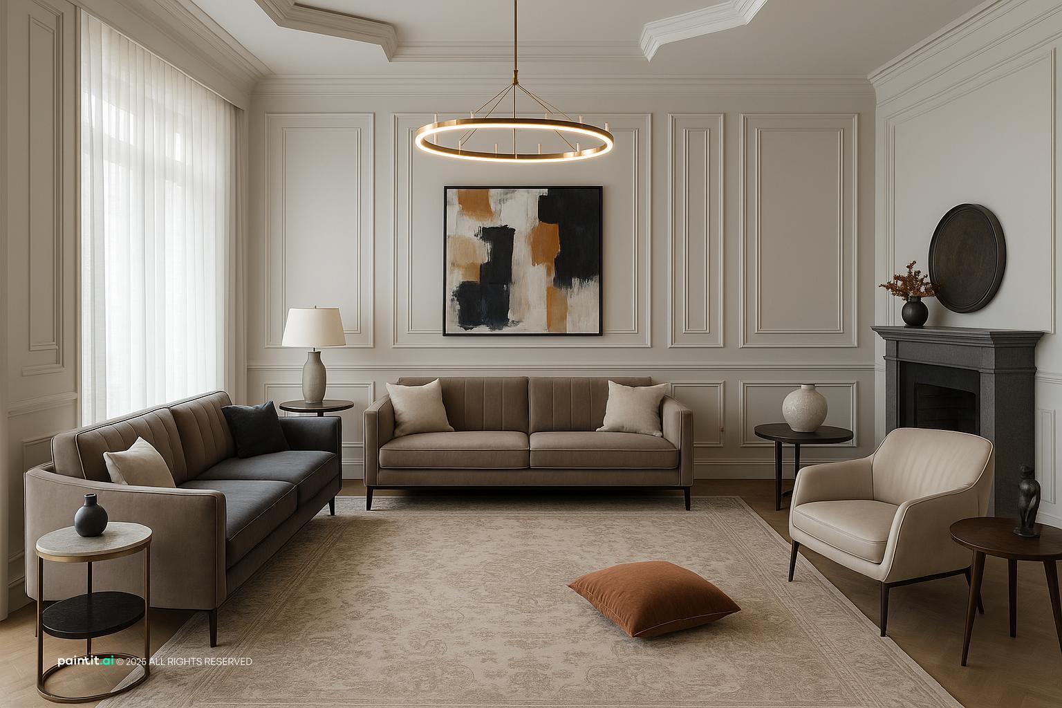 Colonial Living Room - Interior Ideas | Paintit.ai - 14