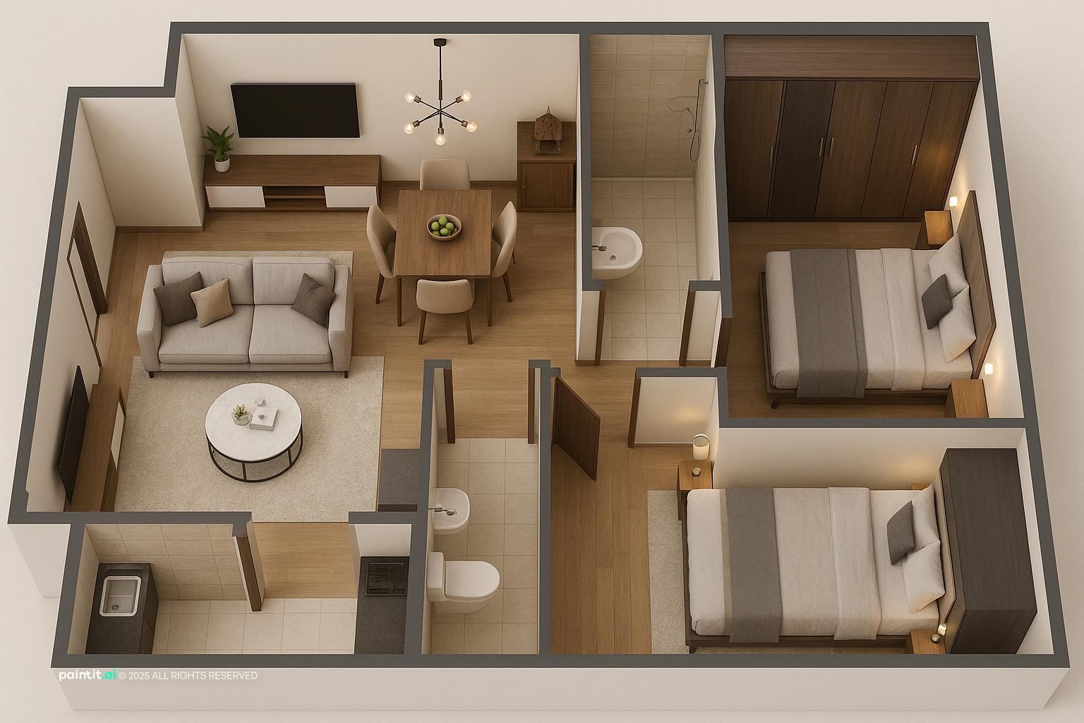 Pooja Room with layered decor