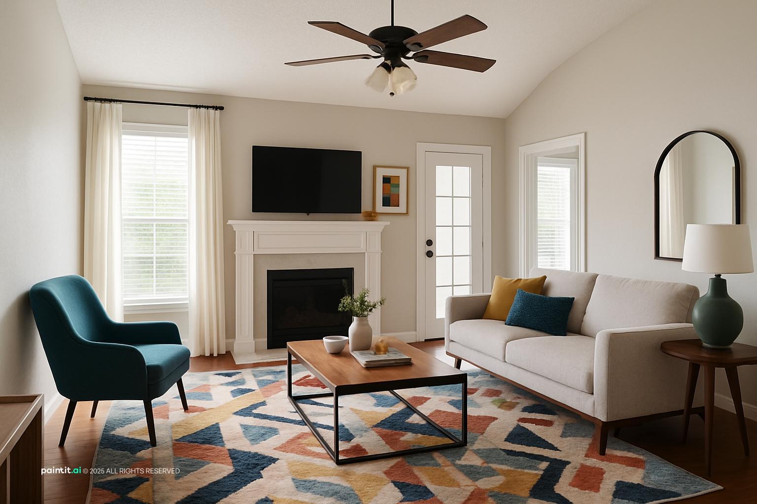 Wood Stove Living Room - Design Inspiration | Paintit.ai - 19