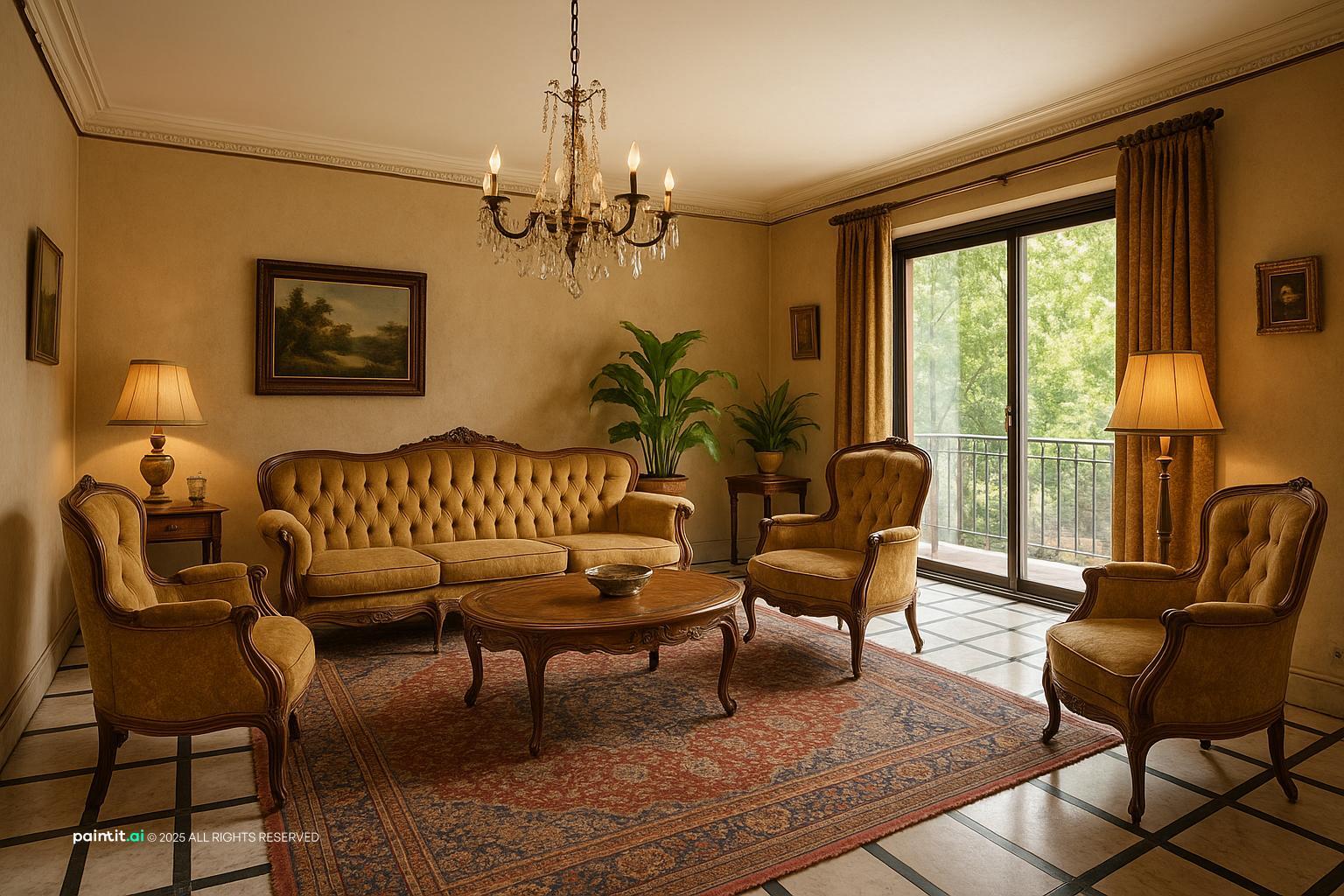 1920s Living Room: Elegant Design Concepts | Paintit.ai - 23