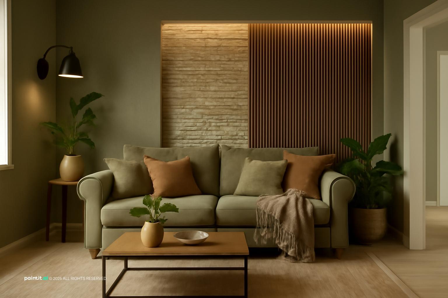 Earthy Living Room - Natural Design Inspiration | Paintit.ai - 18