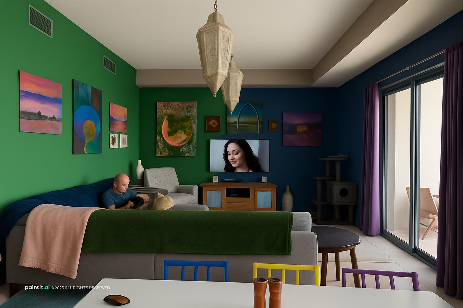 Sage Green and Cream Living Room - Sophisticated Design Ideas | Paintit.ai - 12