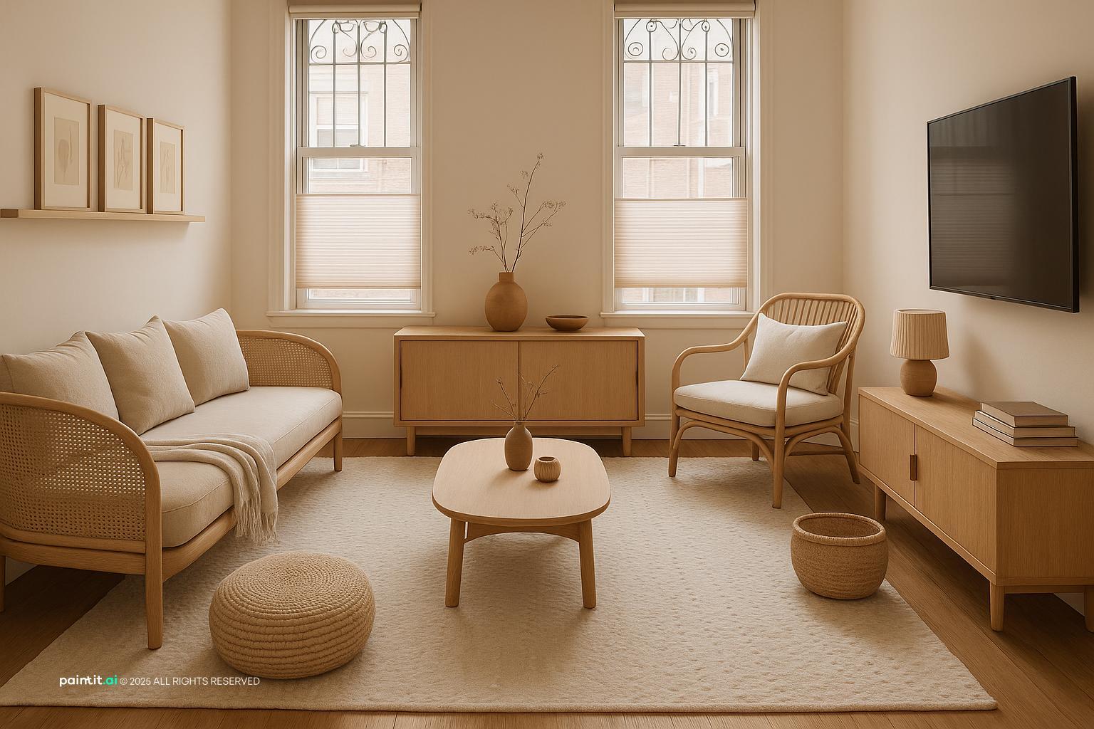 Japandi Living Room Design - Minimalist Style Guide | Paintit.ai - 31