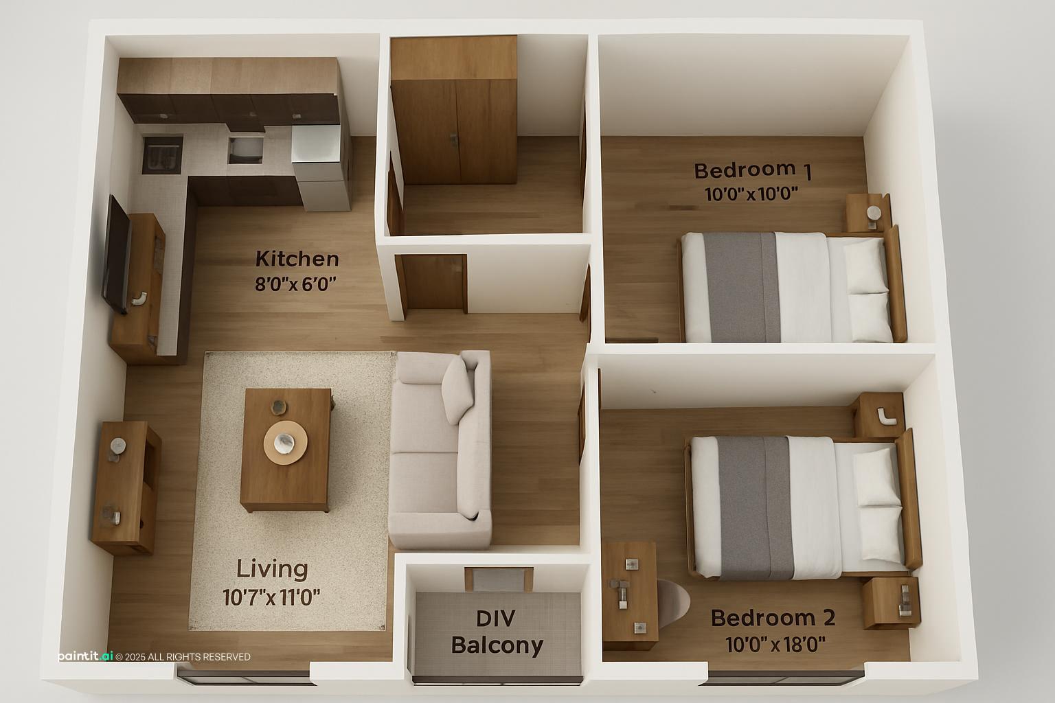 Bungalow Living Room: Style & Comfort | Paintit.ai - 21