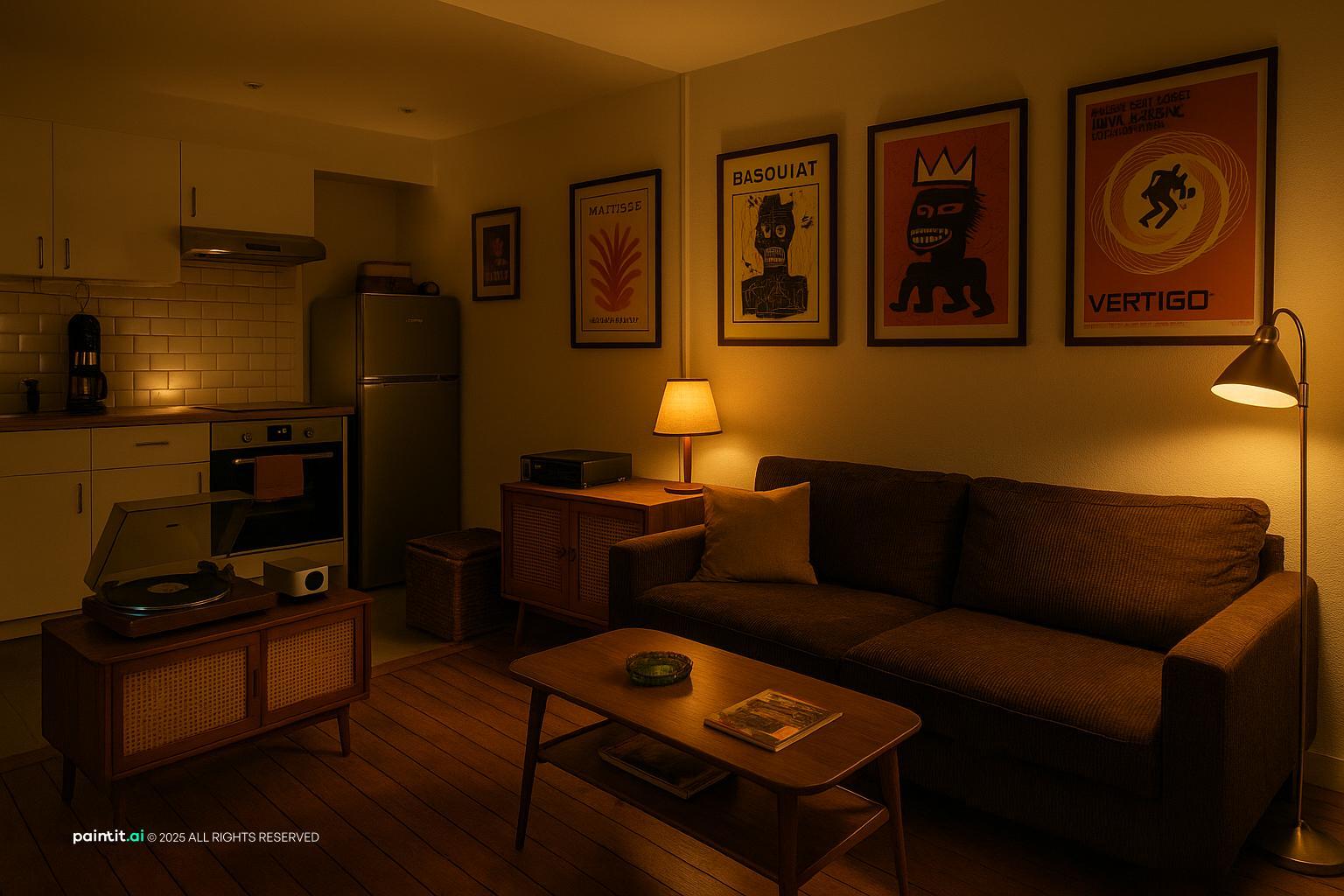 Spooky Halloween Living Room - Haunted Home Styling | Paintit.ai - 18