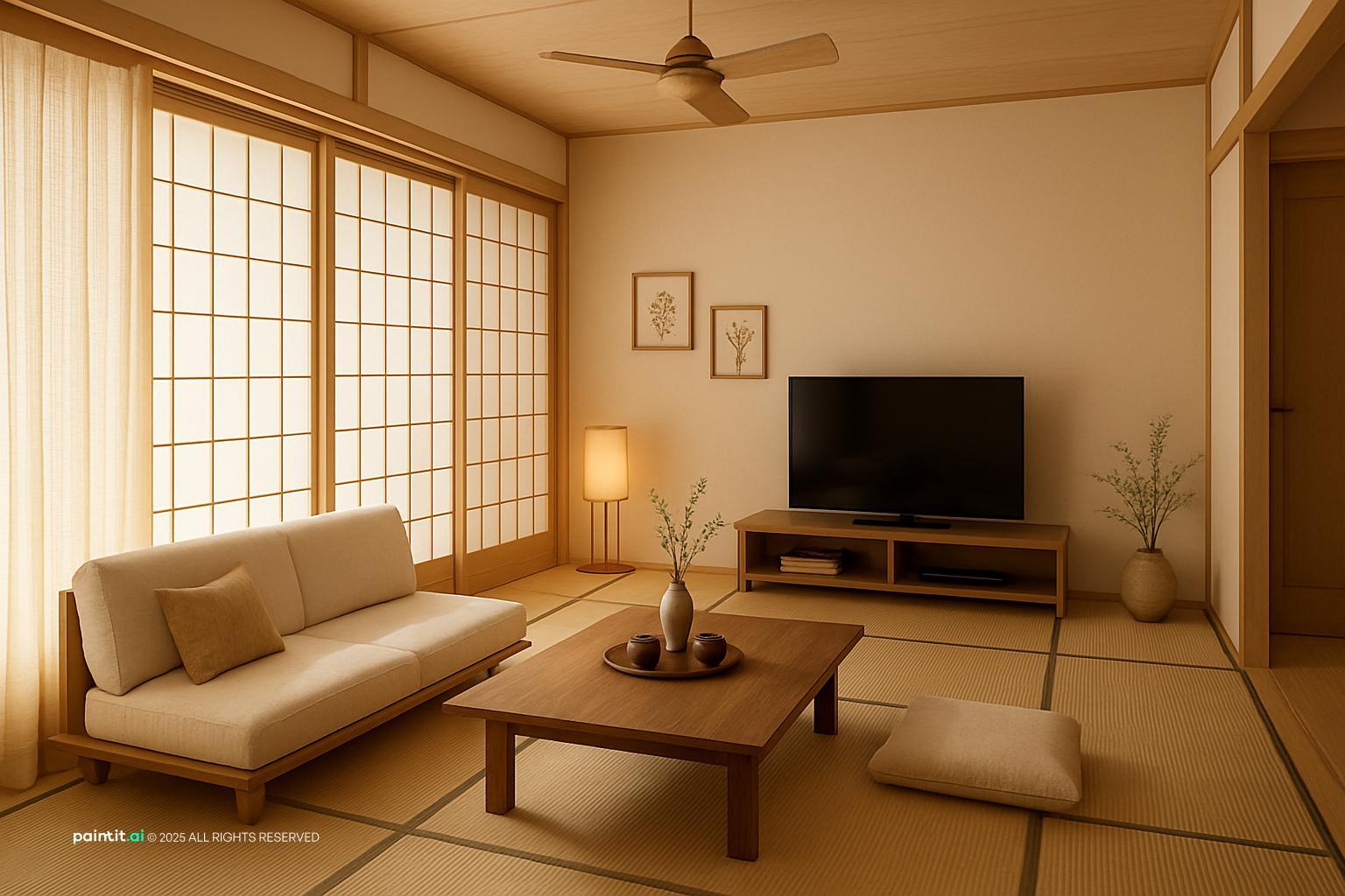 Japandi Living Room Design - Minimalist Style Guide | Paintit.ai - 29