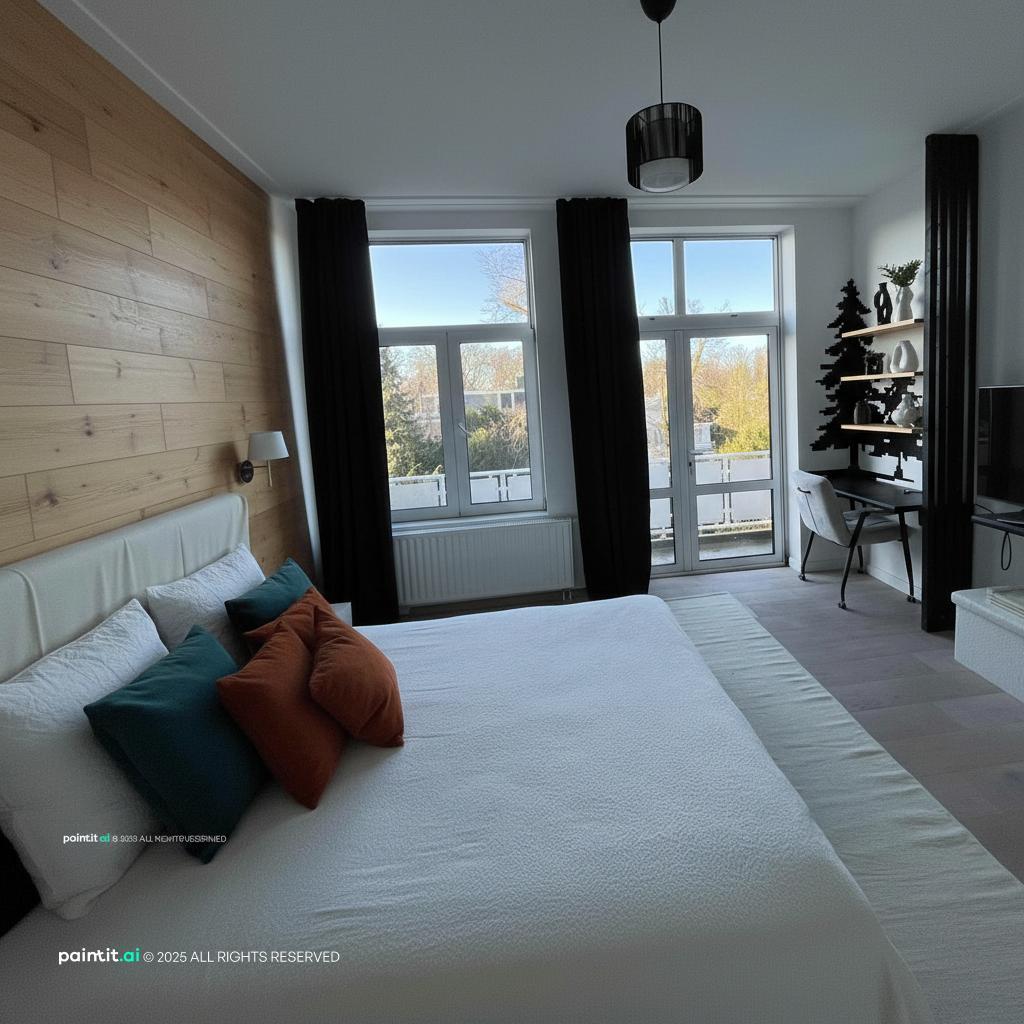 White Wood Paneling Living Room - Design Ideas & Style Guide | Paintit.ai - 35