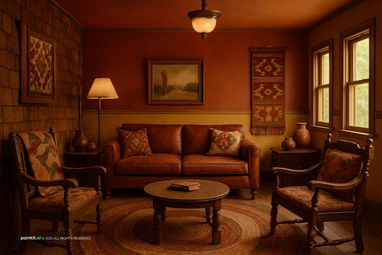 Barndominium Living Room - Rustic Chic Interiors | Paintit.ai - 28