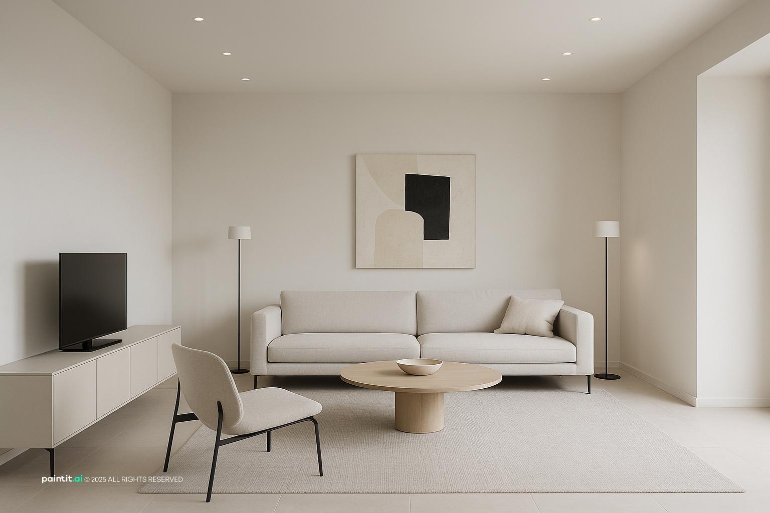 White Gold Living Room - Luxurious Decor Ideas | Paintit.ai - 20