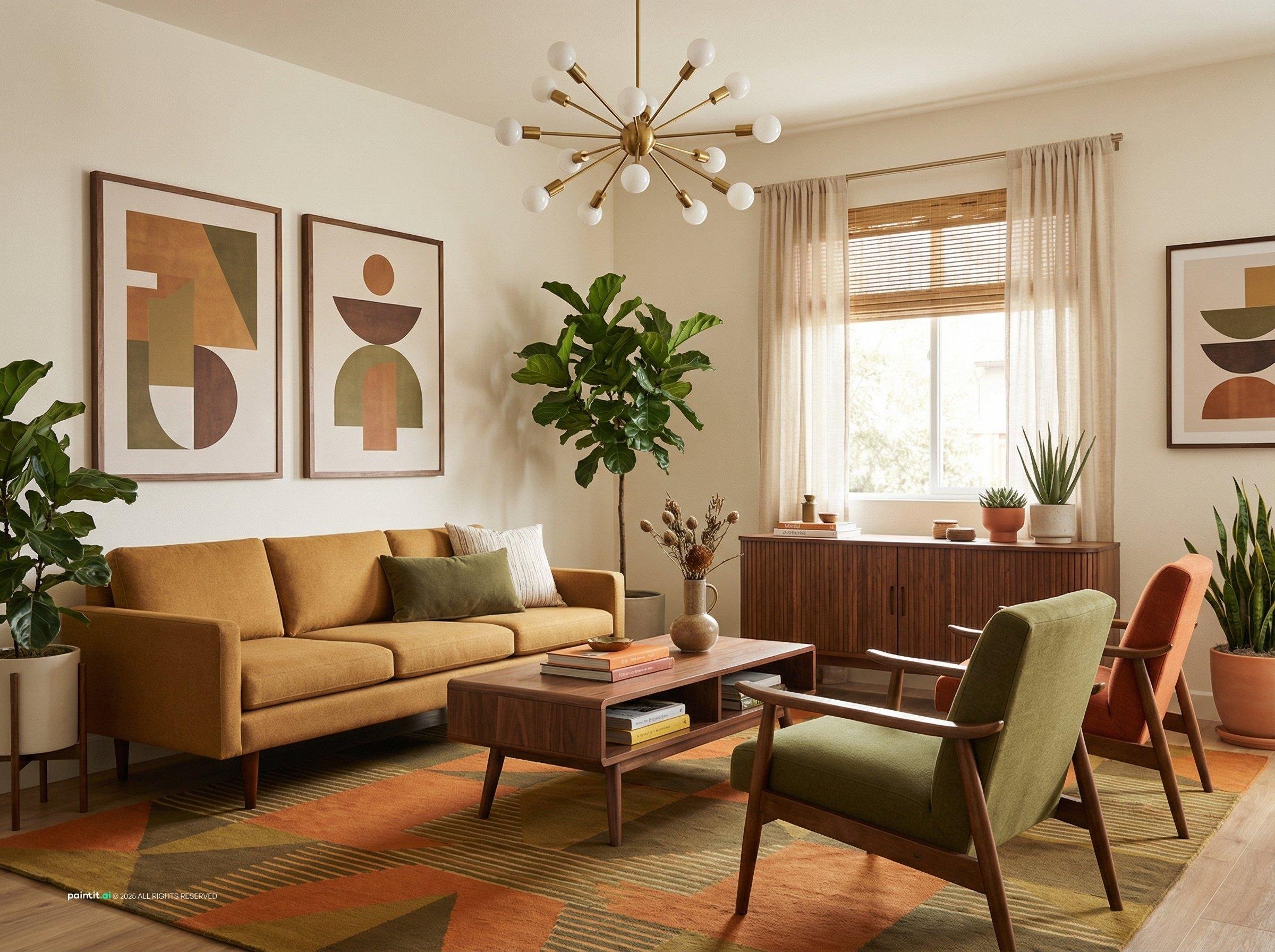 Modern Moroccan Living Room Design - Style & Decor Inspiration | Paintit.ai - 10