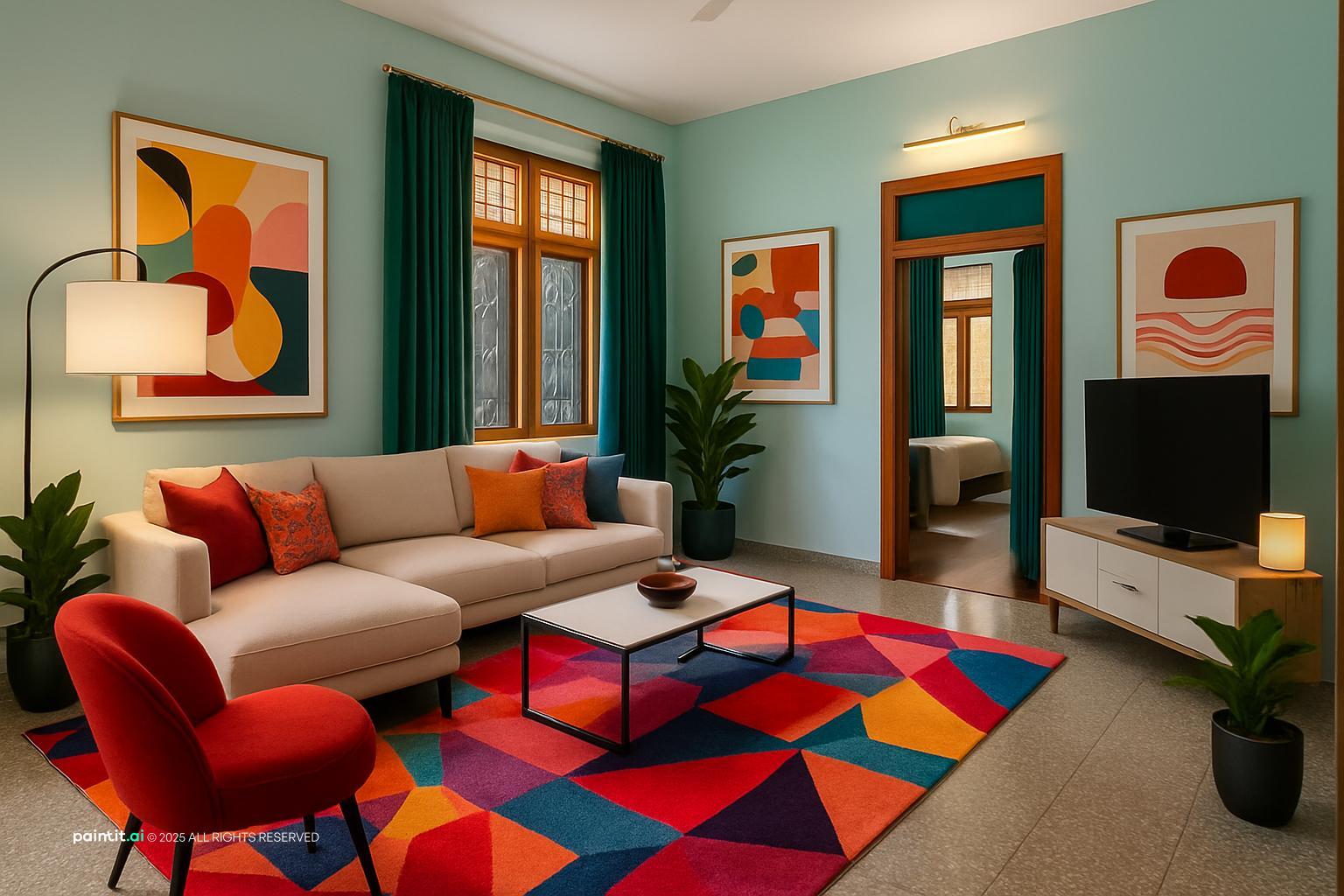 Biophilic Living Room: Nature-Inspired Design | Paintit.ai - 30