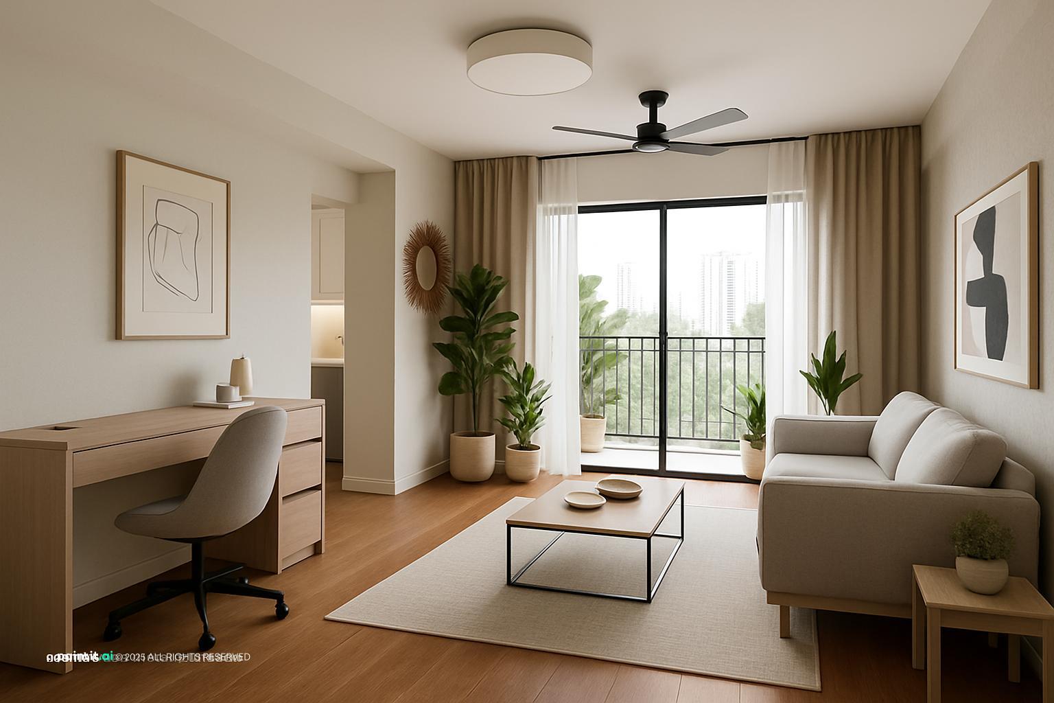 Zen Garden Living Room - Serene Interior Design | Paintit.ai - 26