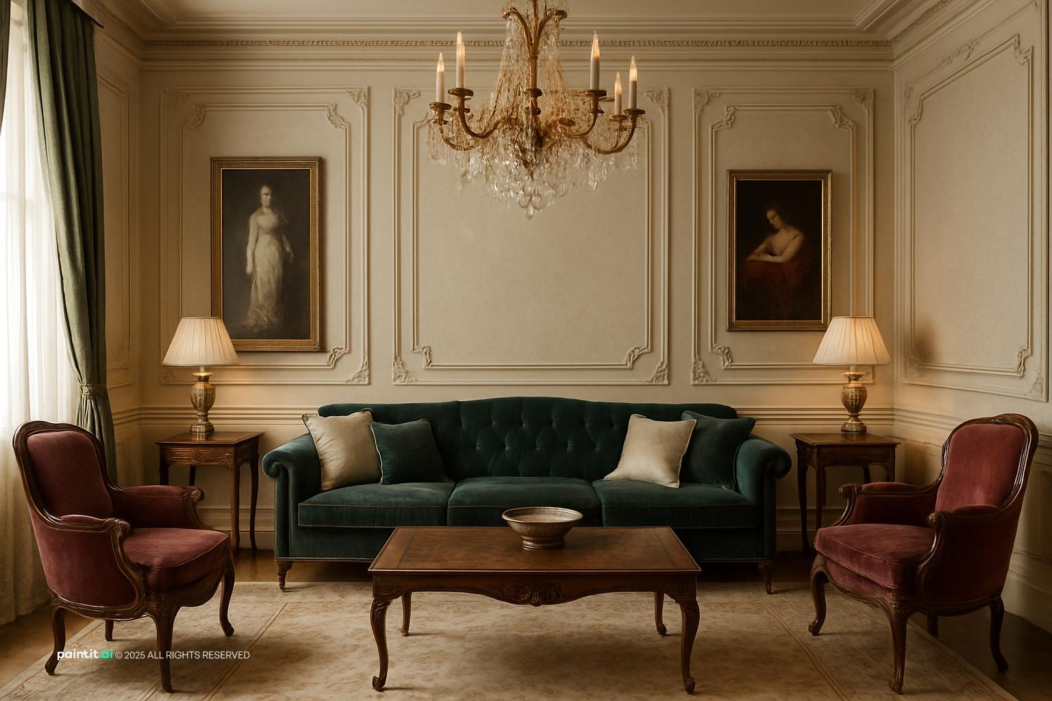 1920s Living Room: Elegant Design Concepts | Paintit.ai - 3