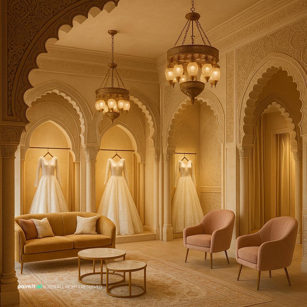 Small saree shop interior design 10