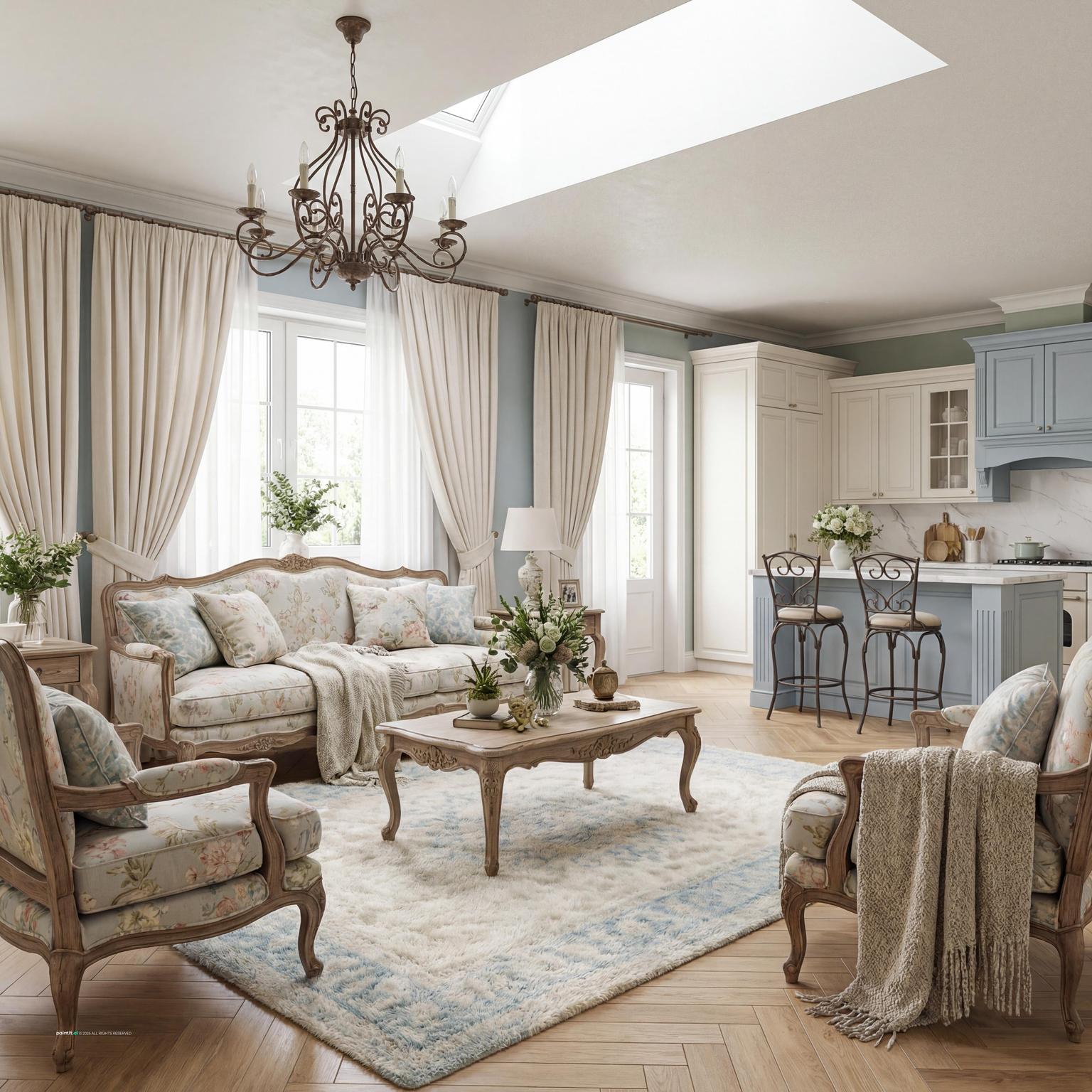 English Cottage Living Room - Charming Interior Styles | Paintit.ai - 24